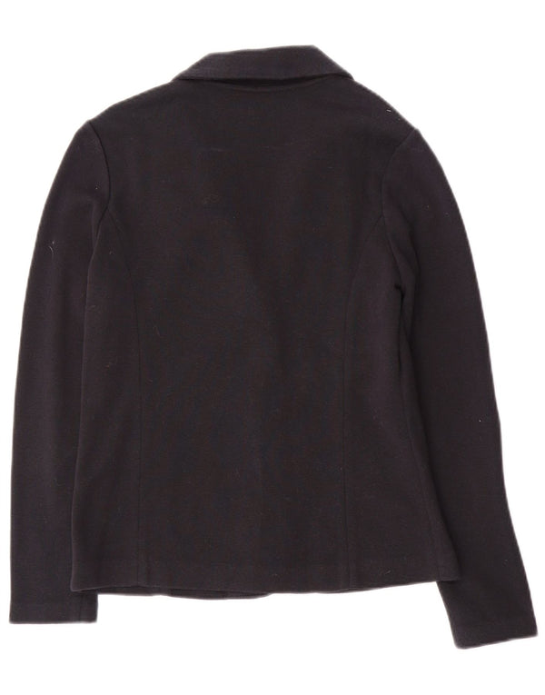 Laura Ashley Γυναικείο πλεκτό σακάκι με 3 κουμπιά UK 8 Small Navy Blue από βαμβάκι