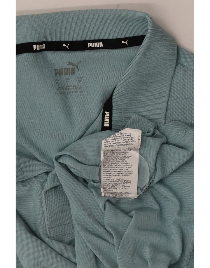 Ανδρικό πουκάμισο πόλο Puma XL Μπλε