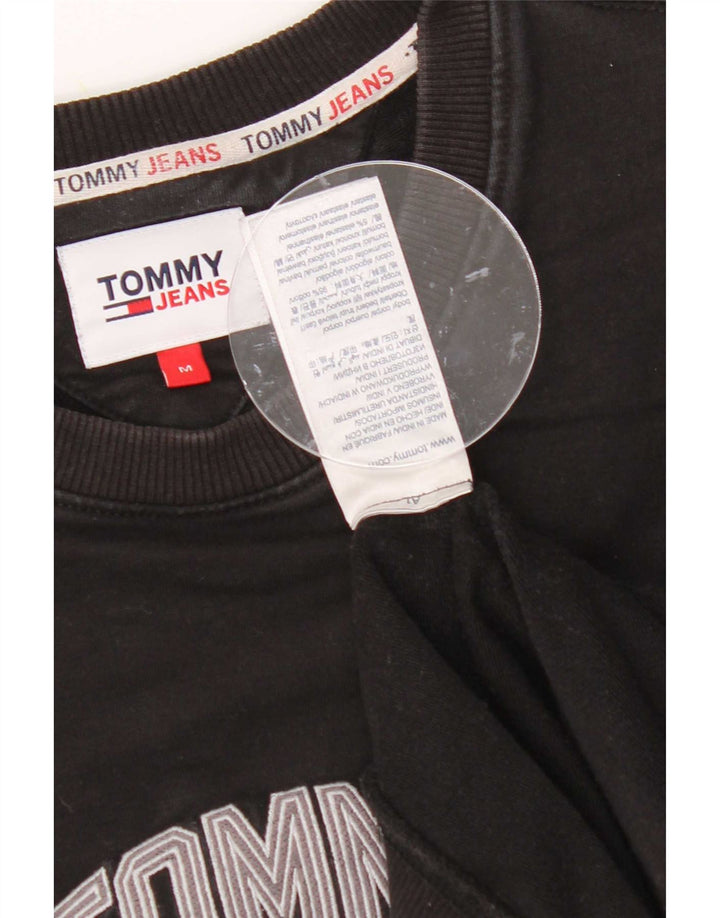 Ανδρικό γραφικό φούτερ Tommy Hilfiger Jumper Μεσαίο μαύρο βαμβακερό