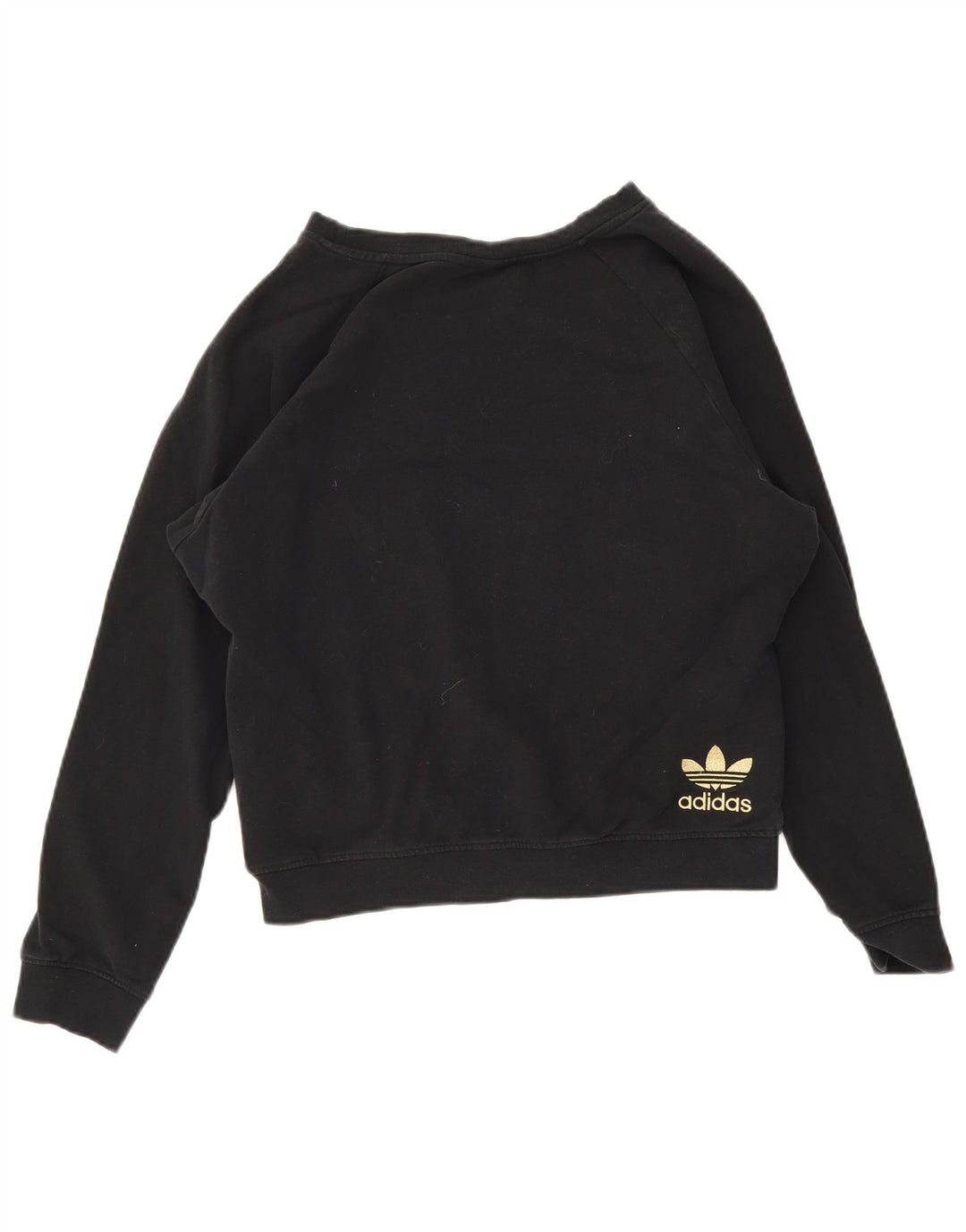 Γυναικείο Φούτερ Adidas Graphic Jumper UK 14 Μεσαίο μαύρο βαμβακερό
