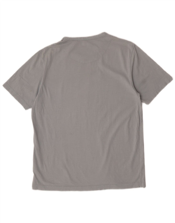 Ανδρικό T-Shirt γραφικό Ted Baker Top Size 4 Μεγάλο Μπλε Βαμβακερό
