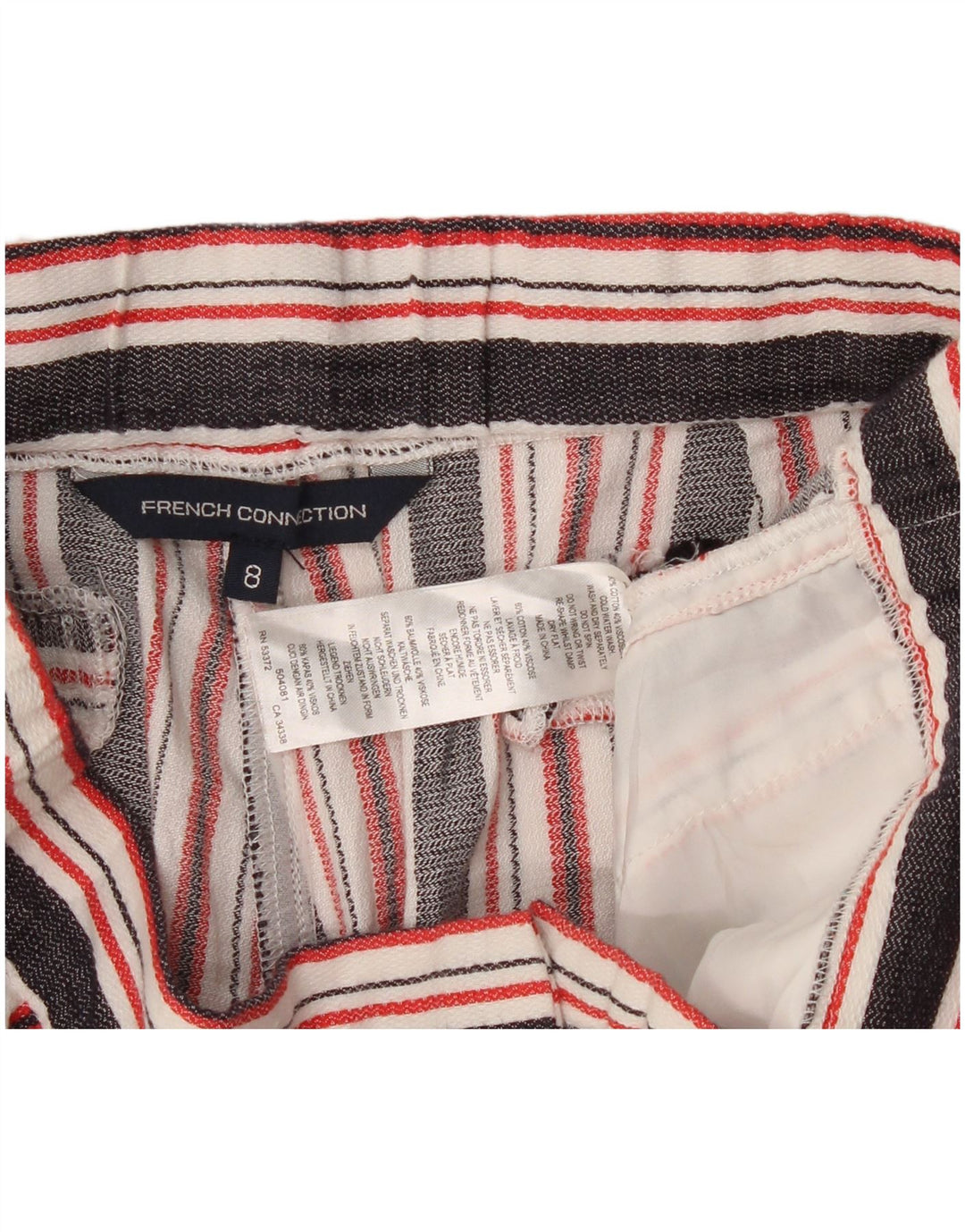 Γυναικείο σορτς chino γαλλικής σύνδεσης UK 8 Small W28 πολύχρωμο ριγέ
