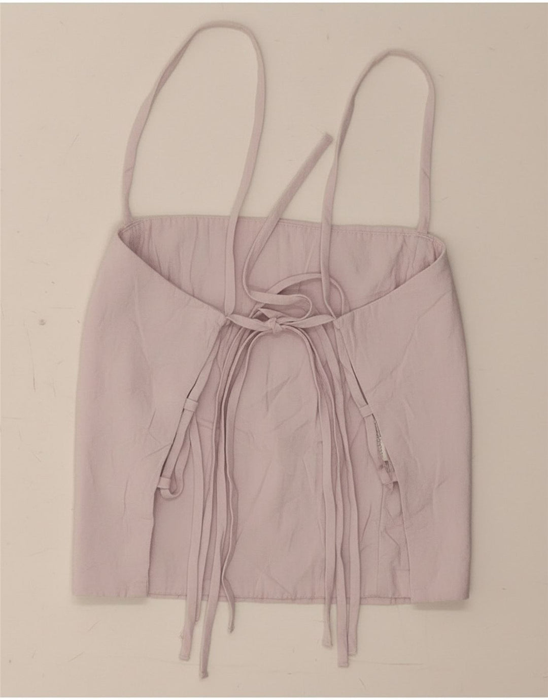 Zara Womens Crop Corset Top UK 8 Small Purple Modal