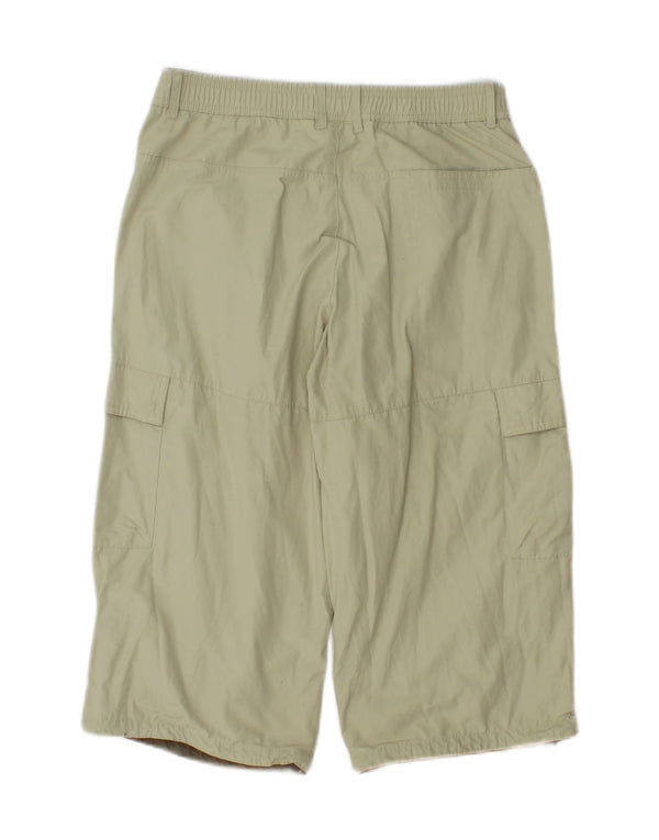 ADIDAS Womens Graphic Capri Cargo Trousers XS W28 L18 Green Polyester