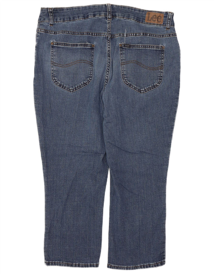 Lee Womens Capri Jeans US 18 2XL W36 L11 Μπλε βαμβακερό