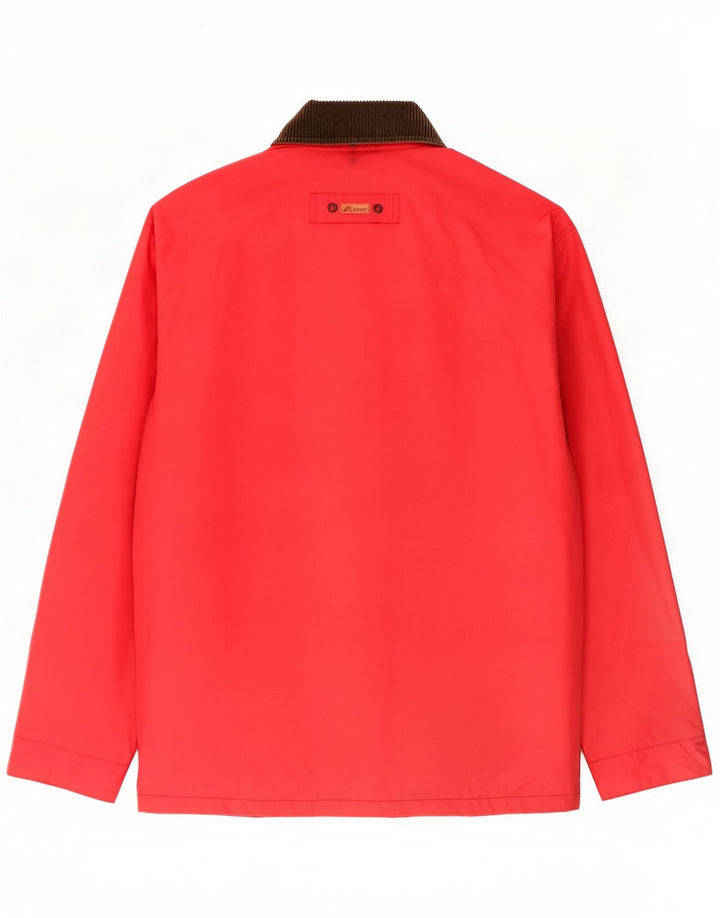 K-Way Mens Utility Jacket UK 38 Medium Red Colorblock Polyamide