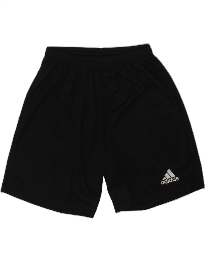 ADIDAS Boys Climalite Sport Shorts 7-8 Years Small Black Polyester | Vintage Adidas | Thrift | Second-Hand Adidas | Used Clothing | Messina Hembry 