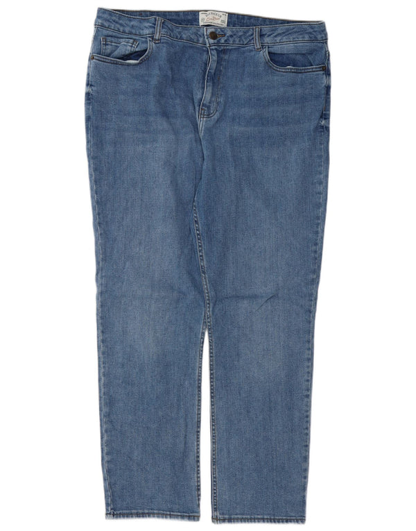 FAT FACE Γυναικείο Chesham Girlfriend Straight Jeans UK 16 Large W36 L28 Blue