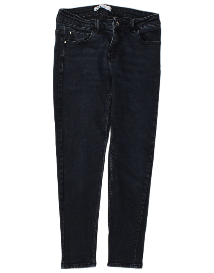Zara Γυναικείο Slim Jeans EU 40 Medium W30 L26 Navy Blue Cotton
