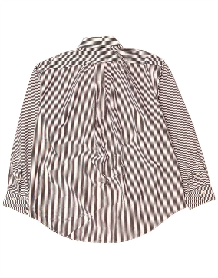 Ανδρικό πουκάμισο RALPH LAUREN Νούμερο 18 2XL Μαύρη ρίγα βαμβακερή