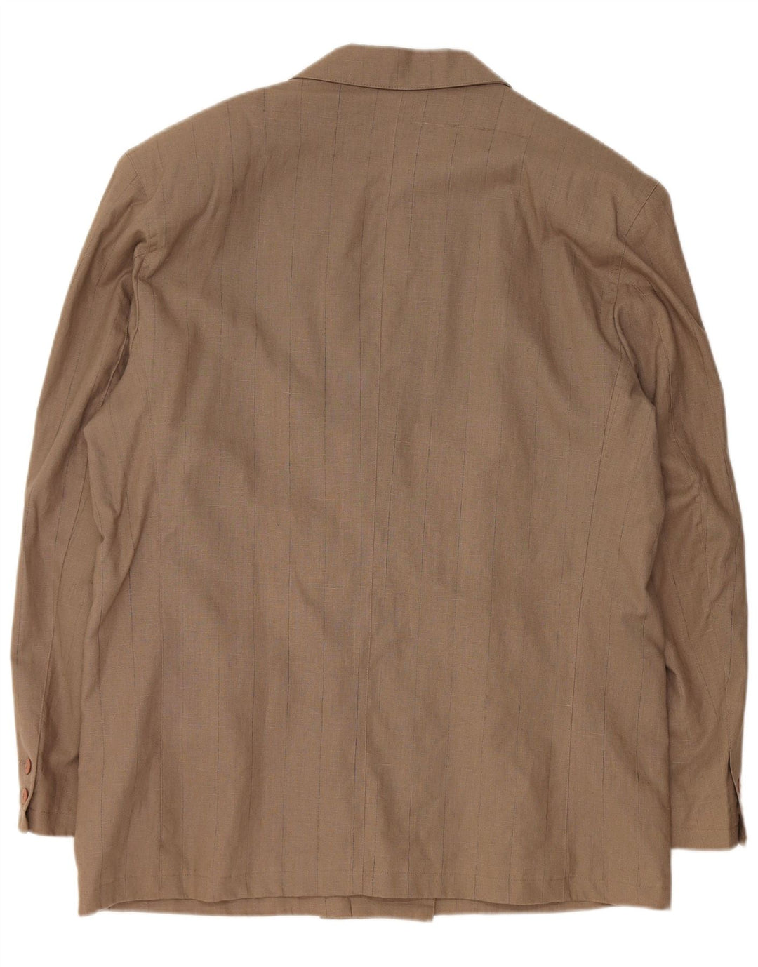 Ανδρικό σακάκι σακάκι με διπλό στήθος VINTAGE EU 56 3XL Καφέ Λινό