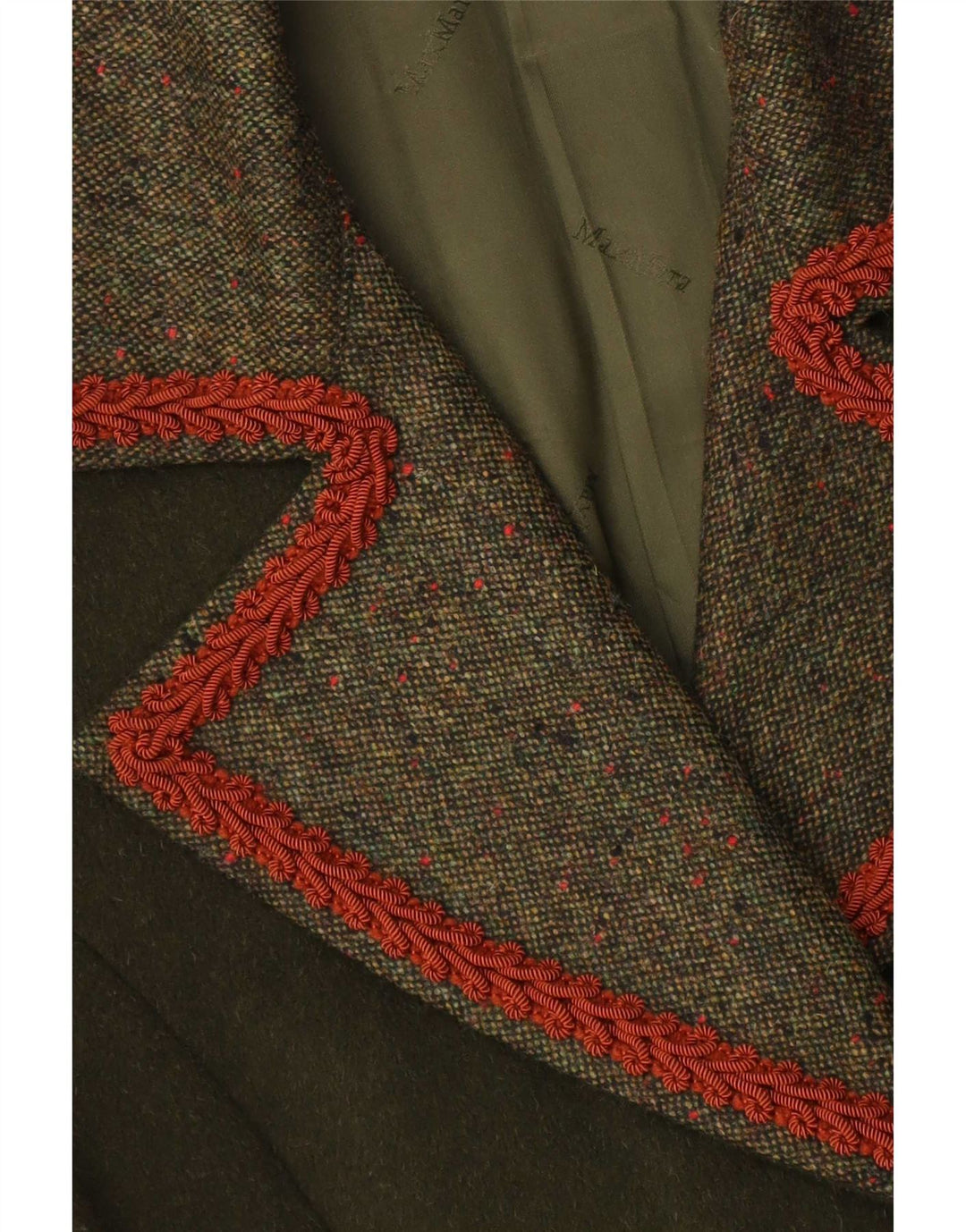 Vintage γυναικείο πανωφόρι UK 14 Medium Green Classic