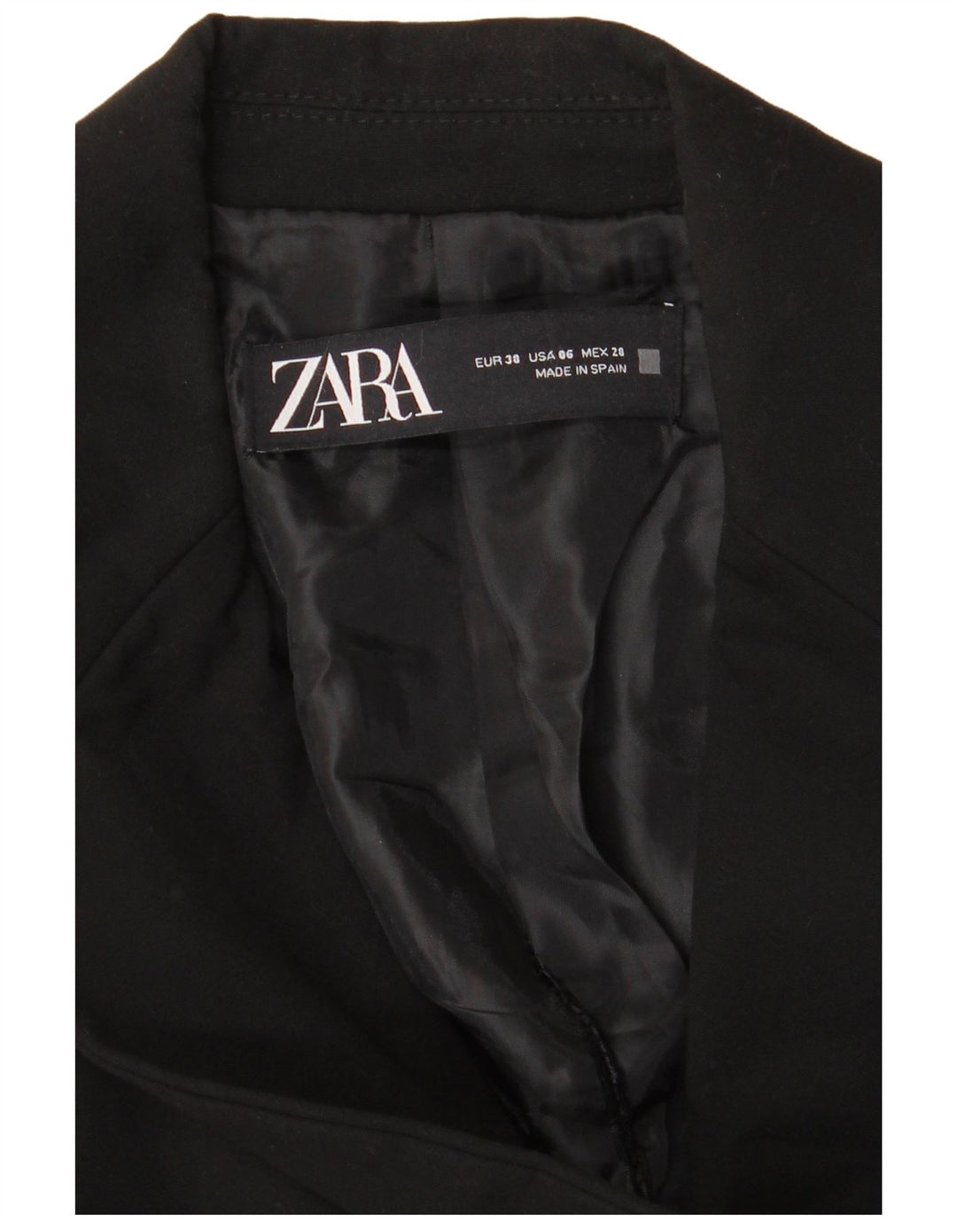 Zara Γυναικείο Μπουφάν μπλέιζερ EU 38 Small Black