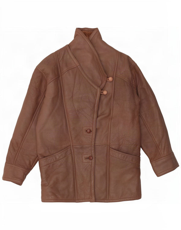 Vintage Γυναικείο Shearling Jacket UK 14 Medium Brown