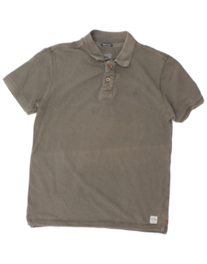 Ανδρικό πουκάμισο Polo Heritage Fat Face, Βαμβακερό μεσαίο γκρι