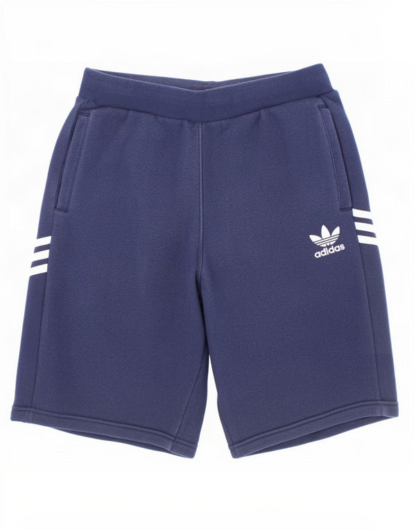 Adidas Boys Sport Short 13-14 Years Navy Blue Cotton