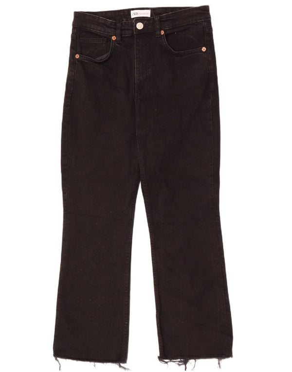 Zara Γυναικείο ίσιο τζιν EU 40 Medium W30 L26 Μαύρο βαμβακερό