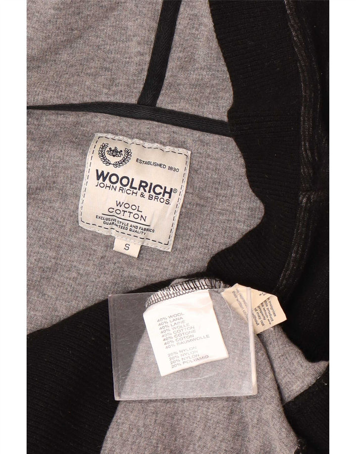 Woolrich Γυναικείο πουλόβερ με κουκούλα UK 10 Small Black Wool