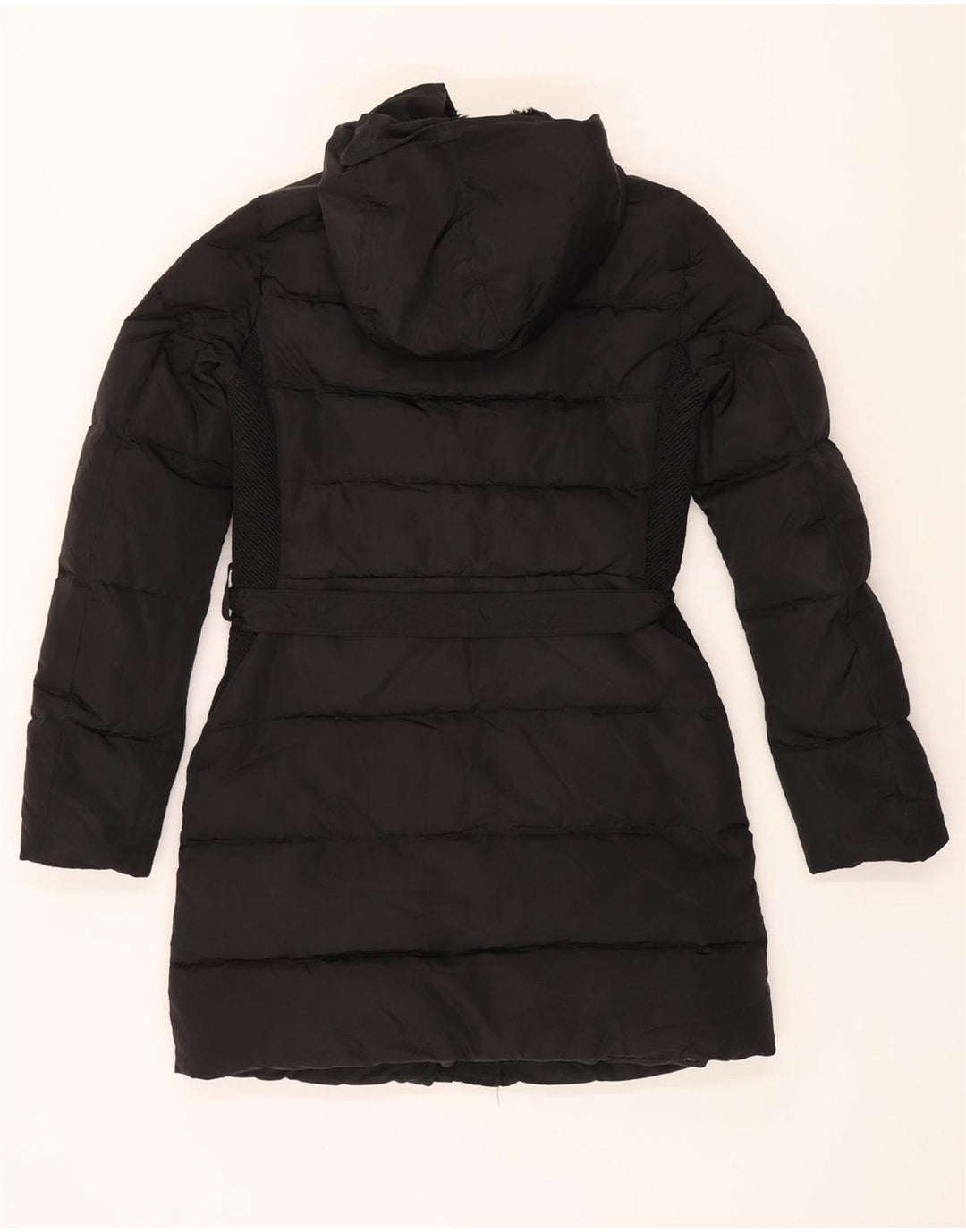 PEPE JEANS Womens Hooded Padded Jacket UK 10 Small Black Polyester Vintage PEPE Jeans and Second-Hand PEPE Jeans from Messina Hembry 