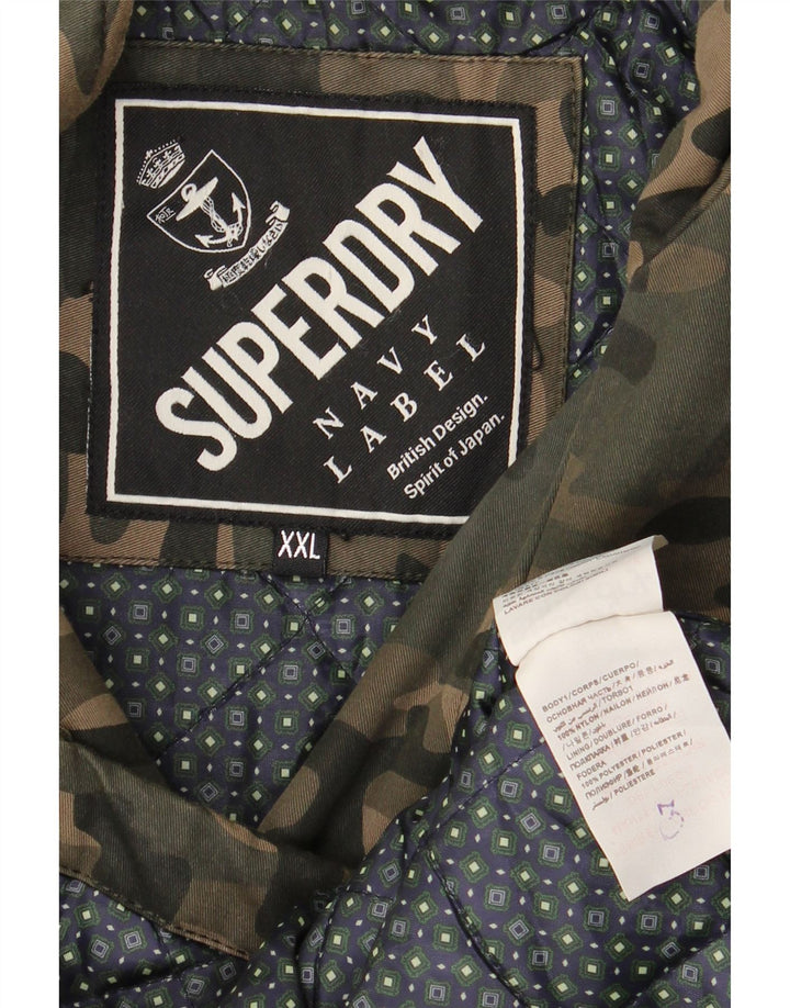 Ανδρικό SUPERDRY Utility Jacket UK 44 2XL Khaki Camouflage Nylon