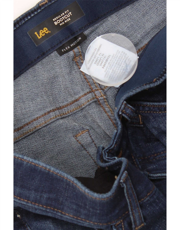 Lee Γυναικεία κανονική κανονική εφαρμογή Bootcut τζιν US 12 Large W32 L33 Blue