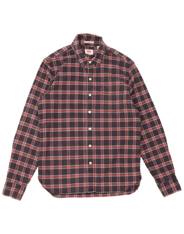 Ανδρικό πουκάμισο Levi's Small Navy Blue Check Cotton