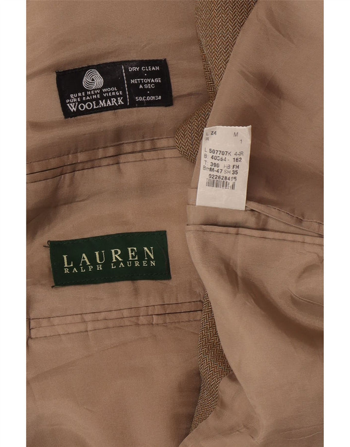 Ralph Lauren Ανδρικό κανονικό σακάκι UK 44 2XL Καφέ ψαροκόκαλο
