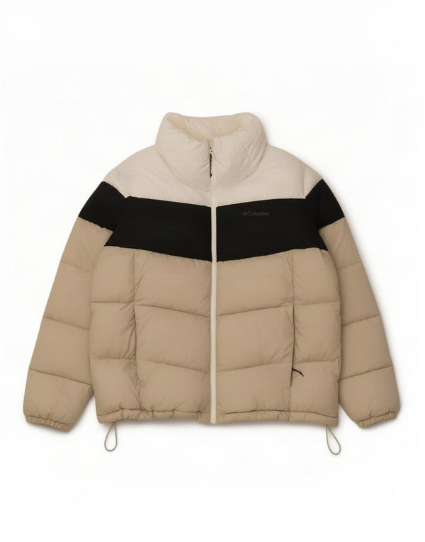 Columbia Ανδρικό μπουφάν με επένδυση UK 42 XL Beige Colourblock Πολυεστέρας
