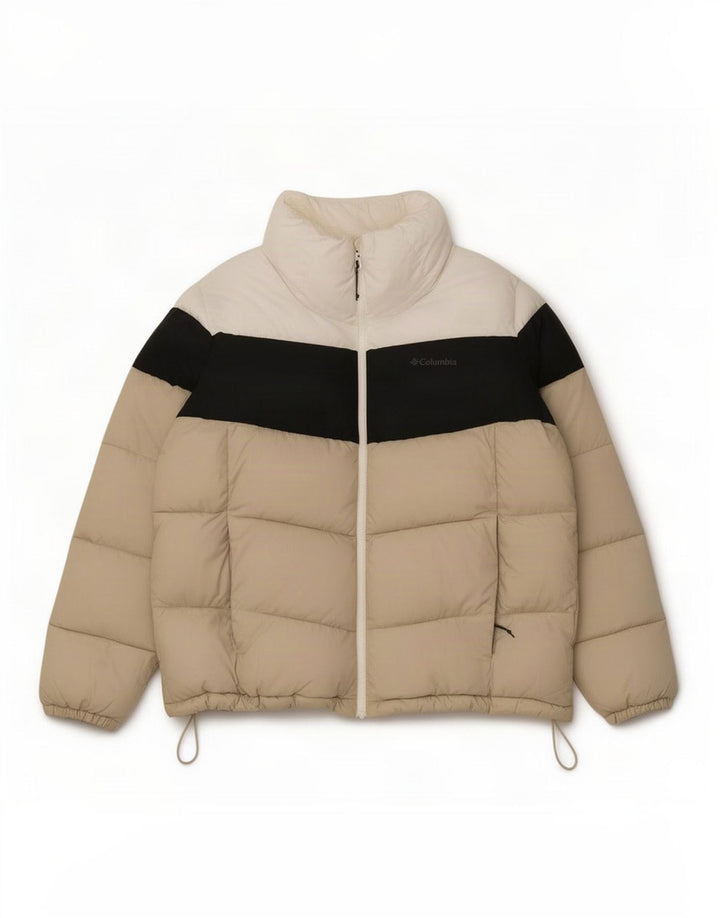 Columbia Ανδρικό μπουφάν με επένδυση UK 42 XL Beige Colourblock Πολυεστέρας