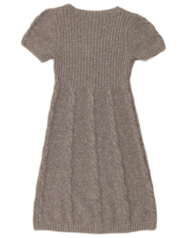 Γυναικείο κοντομάνικο φόρεμα Monsoon UK 8 μικρό γκρι βαμβακερό