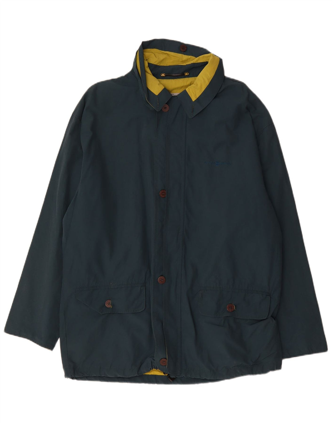 Marina Yachting Mens Utility Jacket IT 54 2XL Green Cotton