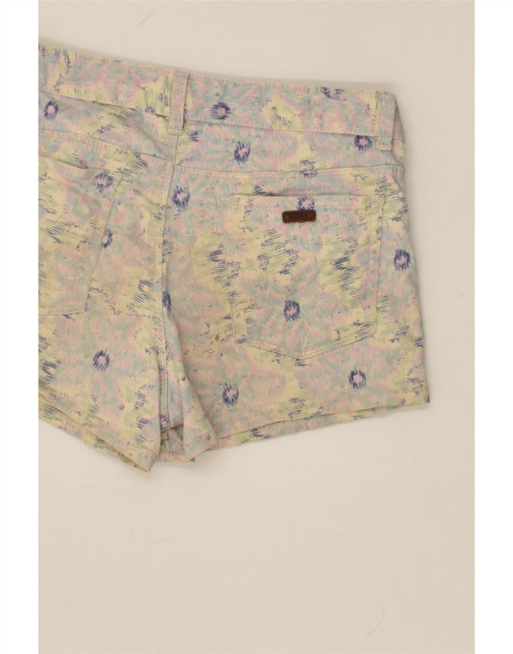 ROXY Girls Denim Shorts 15-16 Years 2XL W28 Grey Floral Cotton | Vintage Roxy | Thrift | Second-Hand Roxy | Used Clothing | Messina Hembry 