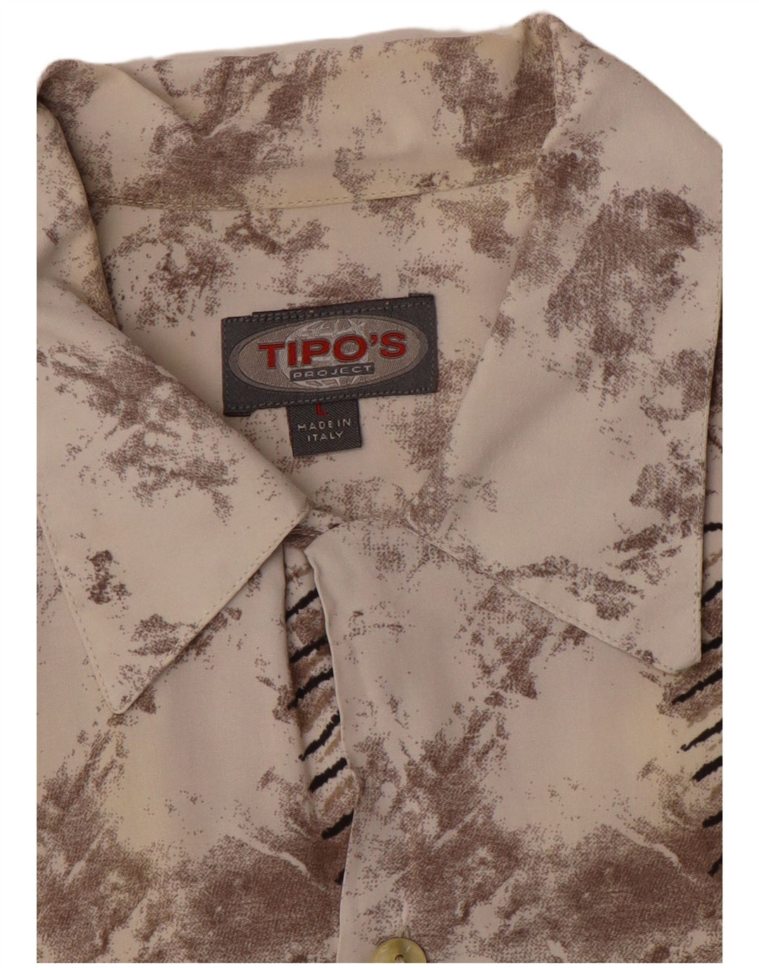 Ανδρικό πουκάμισο με κοντό μανίκι Abstract σχέδιο Tipo' S μεγάλο πολύχρωμο