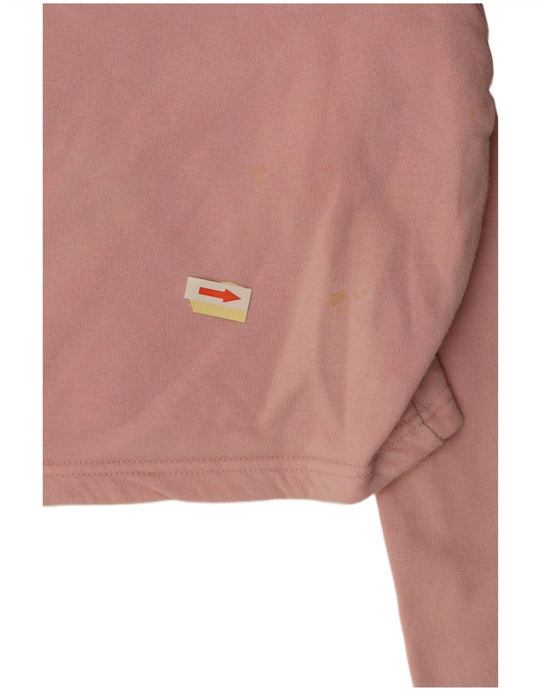 ELLESSE Γυναικείο Crop Graphic Hoodie Jumper UK 12 Medium Pink Cotton