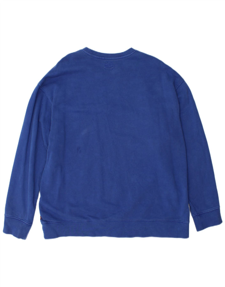 Ανδρικό φούτερ με γραφικά Relaxed Levi's Jumper XL Blue Cotton