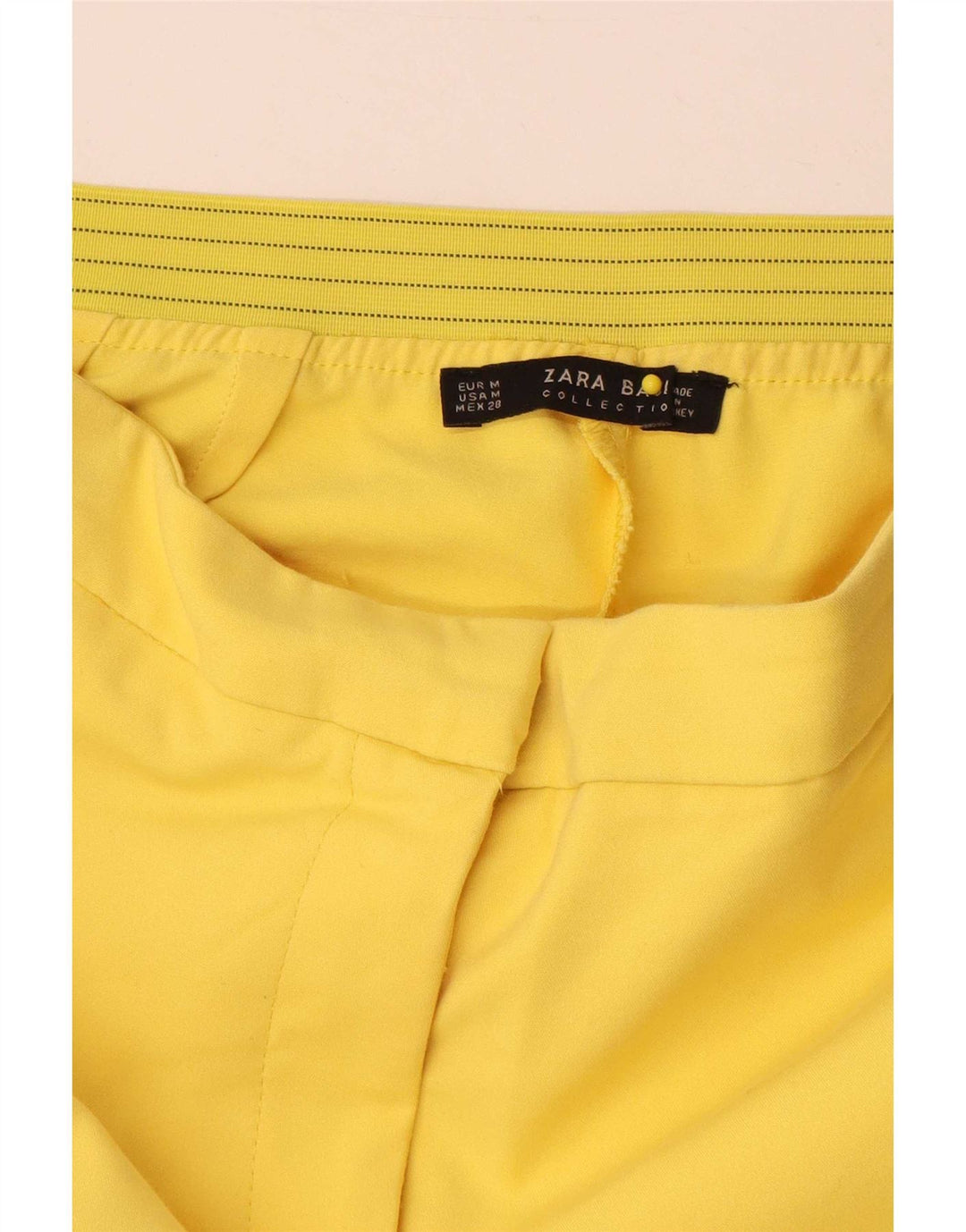 Zara Γυναικείο Slim Suit Παντελόνι Medium W28 L29 Κίτρινο