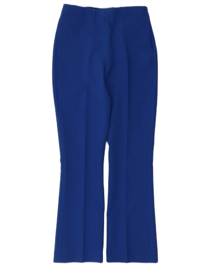 Zara Γυναικείο Bootcut Casual Παντελόνι XS W24 L26 Μπλε Πολυεστέρας