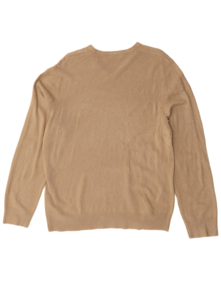 Ανδρικό πουλόβερ Marks & Spencer Μπλε Harbor Jumper Μεγάλο Μπεζ Ακρυλικό