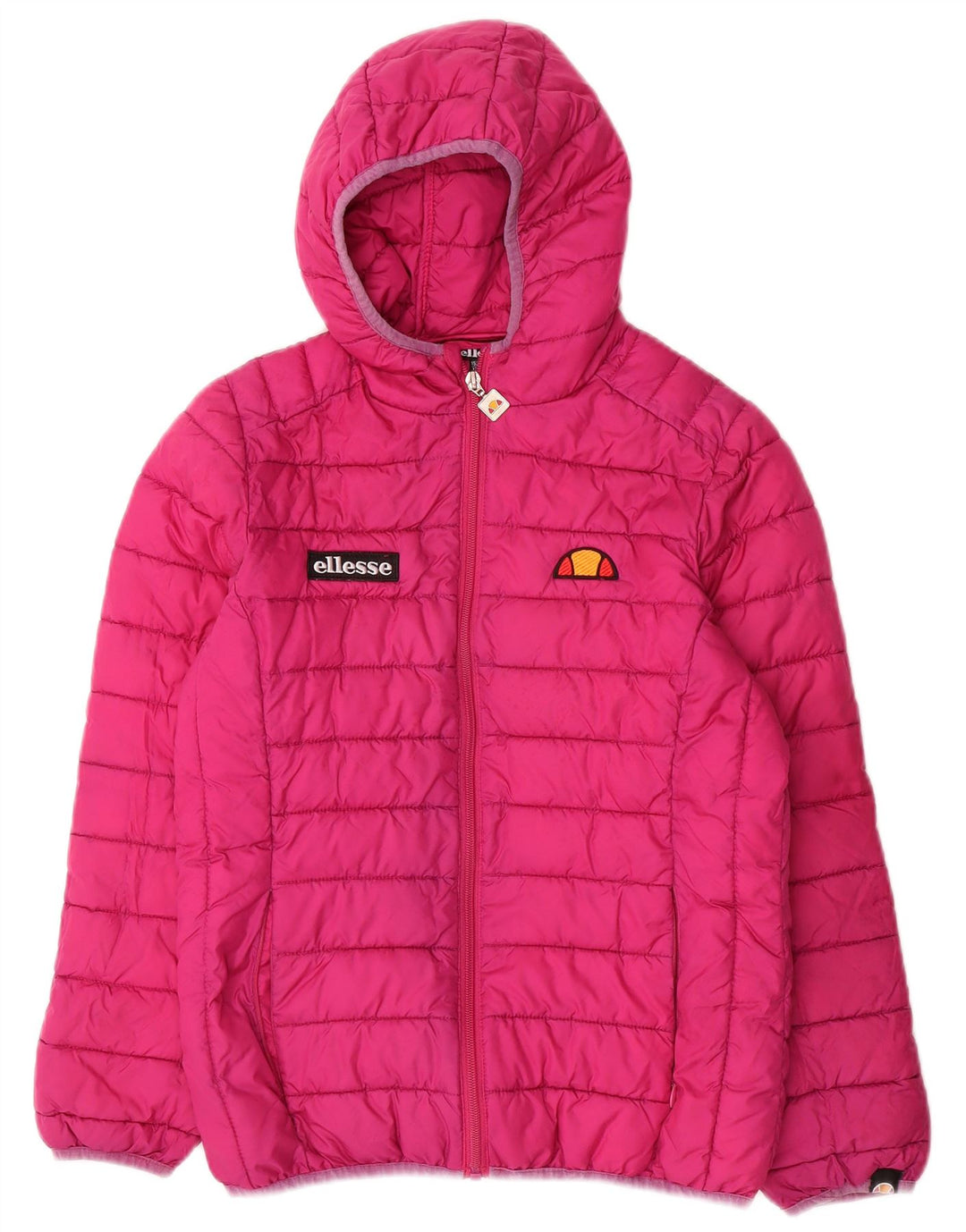 Μπουφάν Ellesse Girls Hooded Podded Jacket 12-13 Years Pink Polyester
