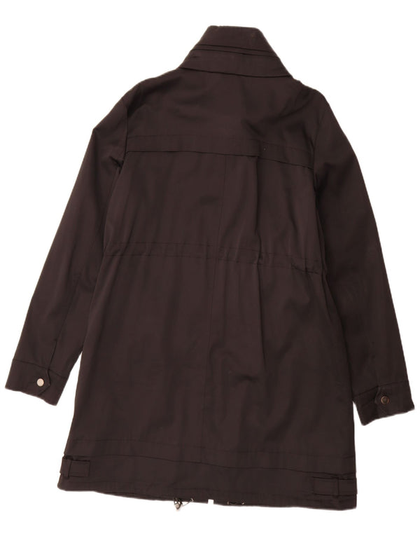 Zara Γυναικείο μπουφάν Parka με κουκούλα UK 14 Medium Black