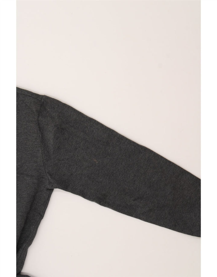 ELLESSE Womens Zip Hoodie Sweater UK 14 Medium Grey Cotton Vintage Ellesse and Second-Hand Ellesse from Messina Hembry 