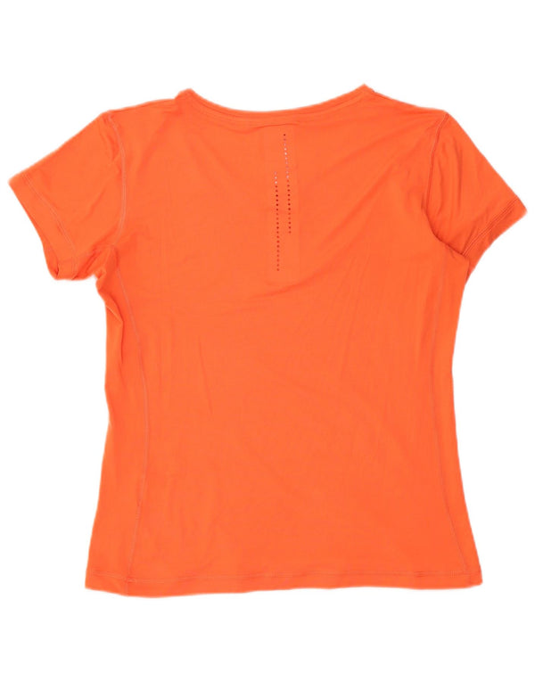 Γυναικείο γραφικό T-shirt Nike Dri Fit Top UK 14 Large Orange