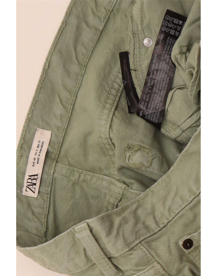 Zara Ανδρικό Slim Jeans EU 40 Medium W31 L26 Πράσινο βαμβακερό