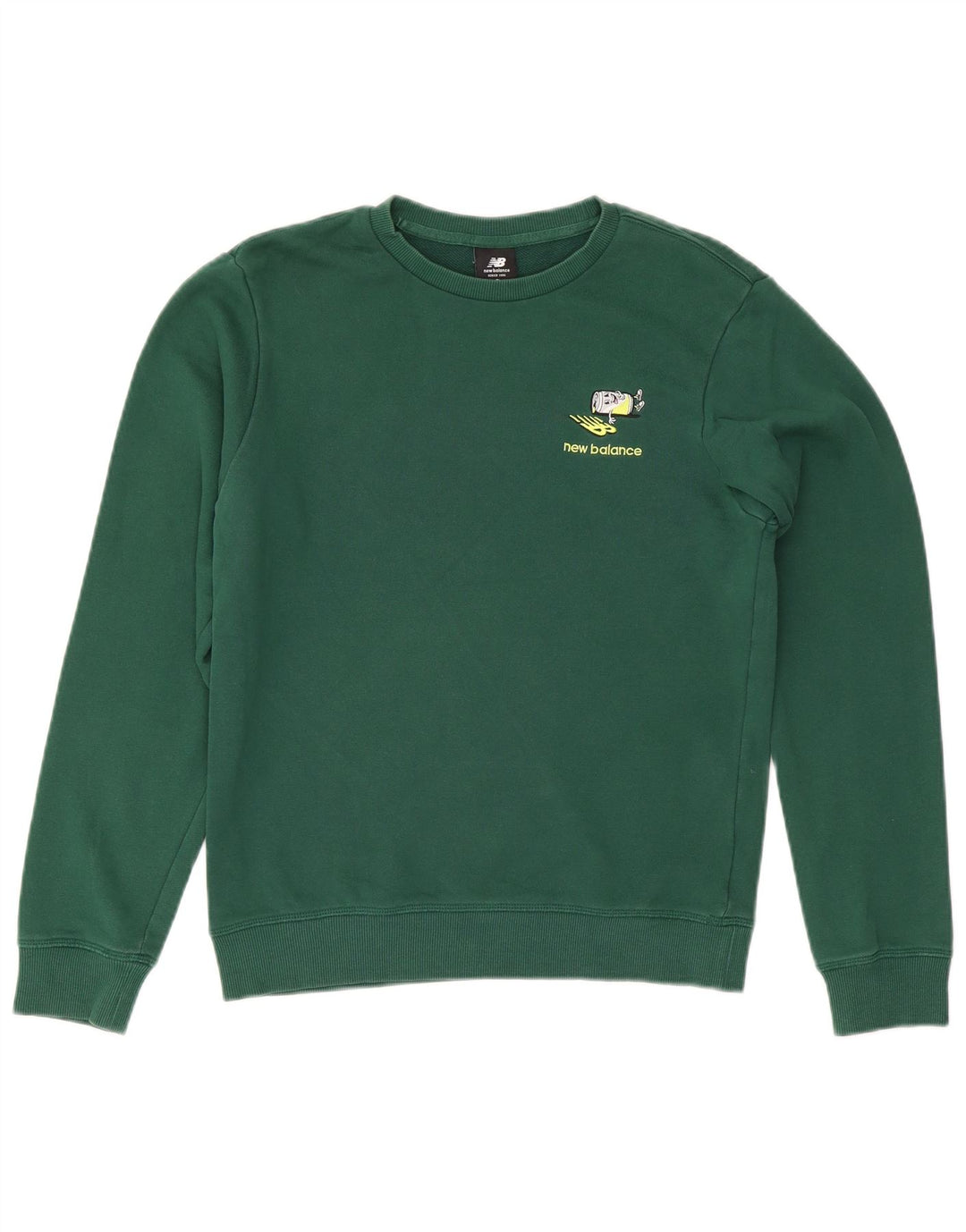 Ανδρικό φούτερ New Balance Jumper Μικρό πράσινο βαμβακερό