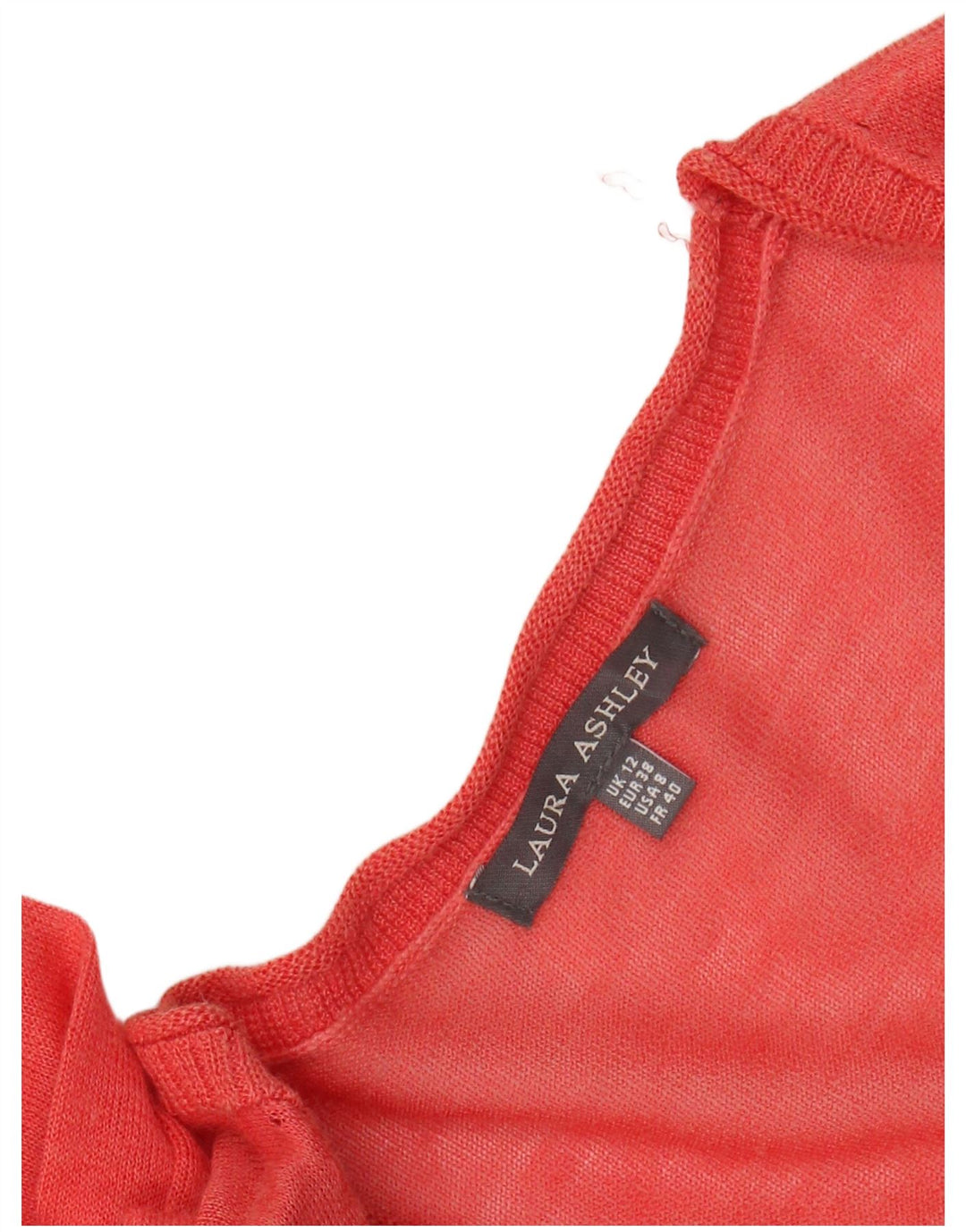 LAURA ASHLEY Γυναικείο πουλόβερ Longline Cardigan UK 12 Medium Red