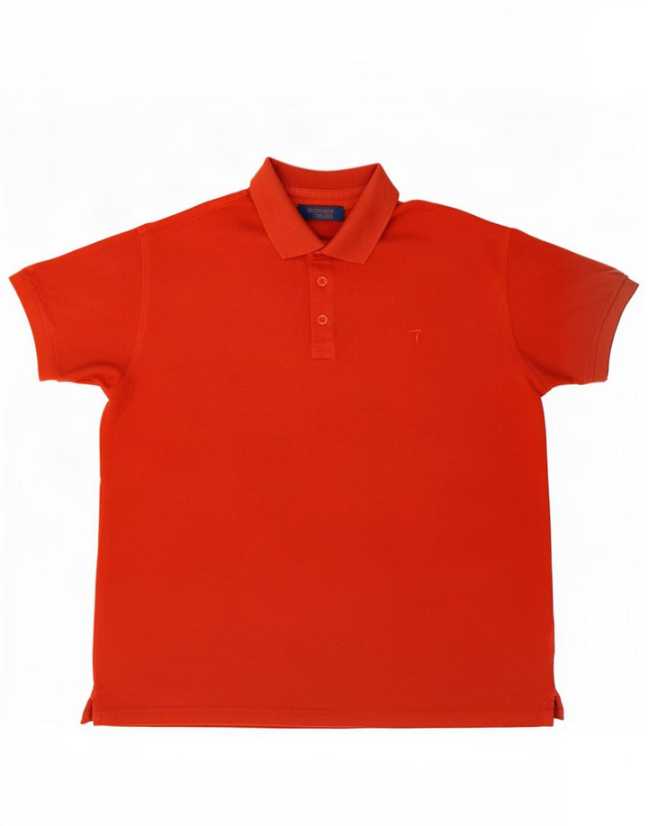 Trussardi Ανδρικό Πόλο Μπλουζάκι 2XL Κόκκινο