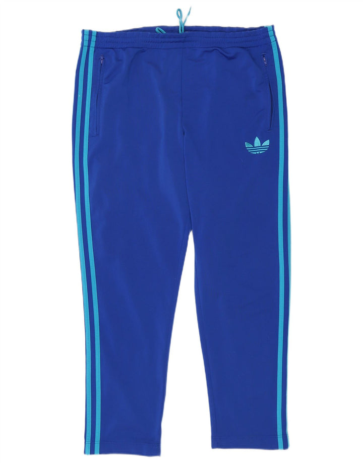Ανδρική αθλητική φόρμα Adidas Παντελόνι μεσαίου μπλε πολυεστέρα