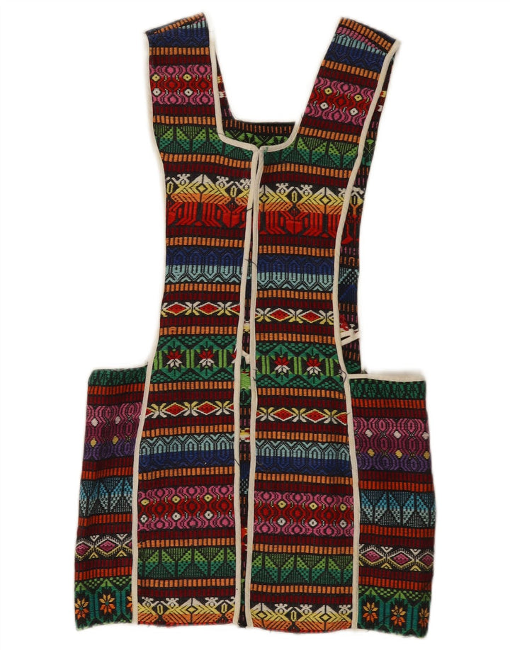 Vintage γυναικείο αμάνικο τοπ One Size Πολύχρωμο Γεωμετρικό