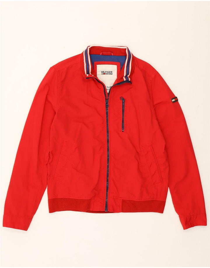 Ανδρικό μπουφάν Tommy Hilfiger UK 40 Large Red Nylon