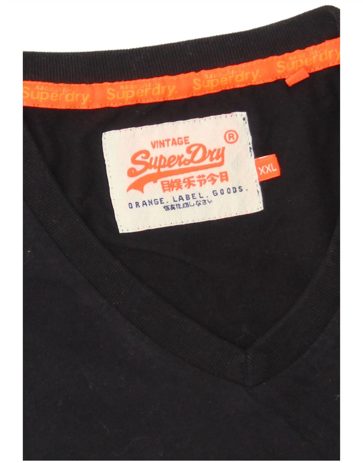 Ανδρικό T-Shirt SUPERDRY Top 2XL Μαύρο